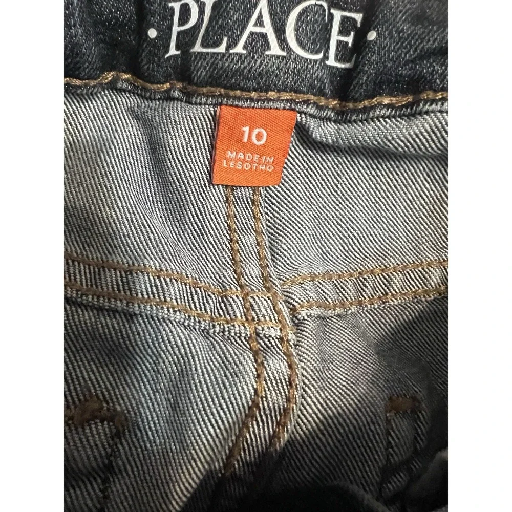 Childrens Place‎ Boys Size 10 Bootcut Denim Blue Jeans Adjustable Waist